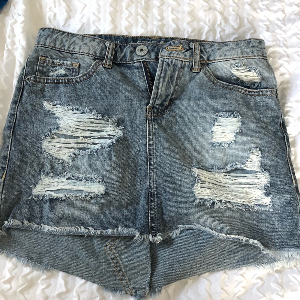 ripped skirt